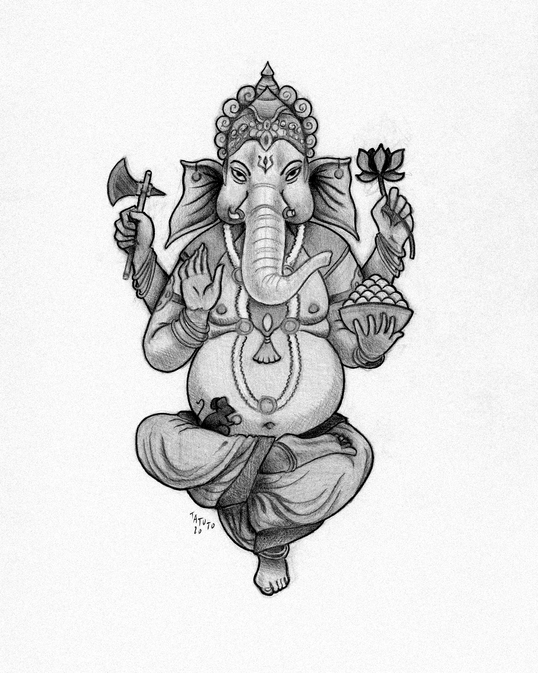 tatuto-tatoueur-bordeaux-tatouage-buddhism-ganesh-gris