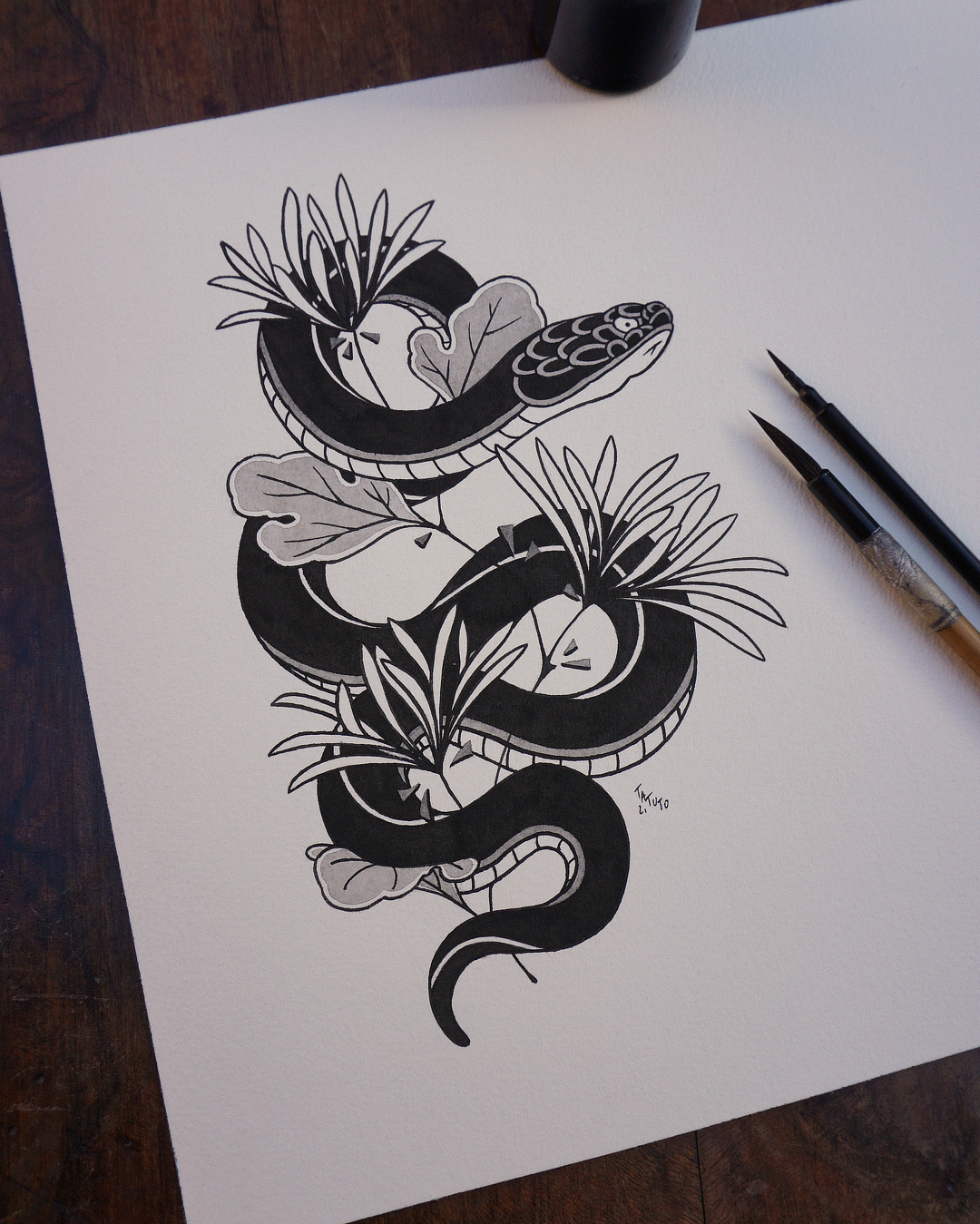 nico-tatuto-serpent-snake-tattoo-flash-bordeaux-shop-le-placard-blackwork-japanese-1