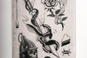 nico-tatuto-placard-tattoo-shop-flash-medieval-sword-snake-serpent-epee-rose-helmet-chinese-bordeaux-tatouage-gironde-sheet
