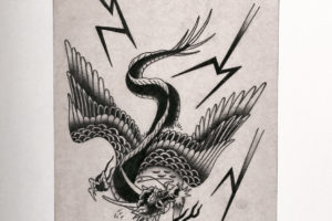 nico-tatuto-tatoueur-bordeaux-gironde-tattoo-flash-dragon-ornements-placard-aile