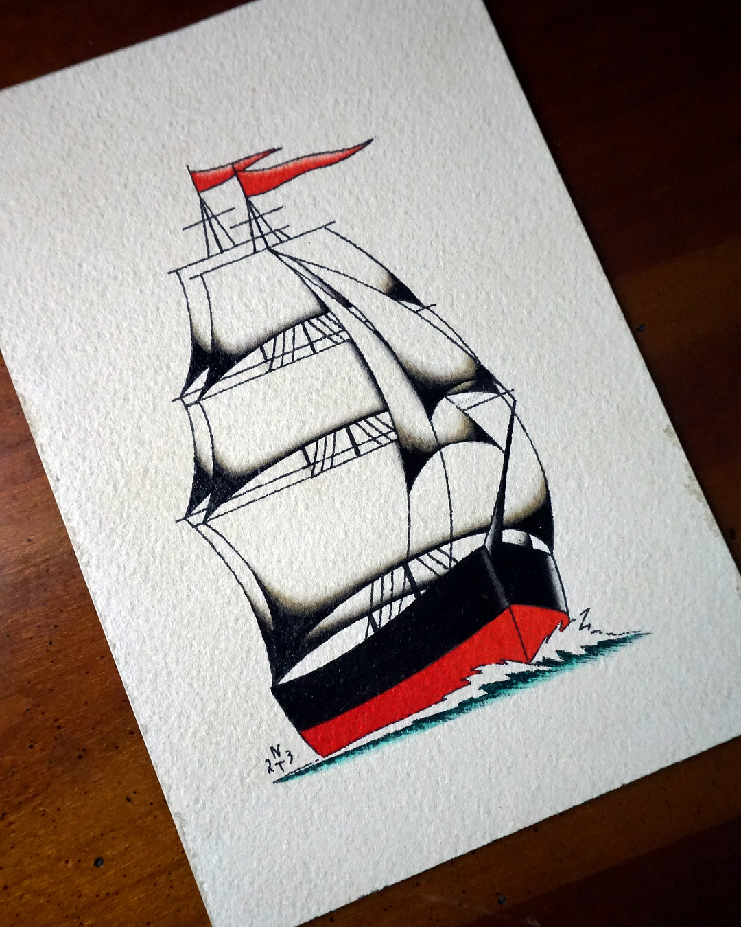 nicolas-trillaud-tatuto-traditional-tattoo-ship-sail-saling-tatouage-oldschool-spitshading-classic-tatooing-bordeaux-gironde-france-tradworker-2