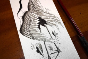 nicolas-tatuto-trillaud-japanese-tattoo-grue-crane-ukiyoe-traditionnal-oldschool-ink-painting-tatouage-flash-bordeaux-france-bird-oiseau-wildlife-flowers