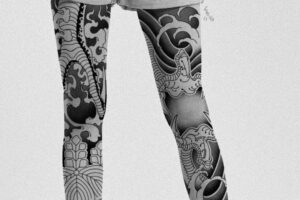 nico-tatuto-trillaud-tatoueur-talence-bordeaux-flash-tattoo-jambe-irezumi-dragon-claw-griffe-japonais-vague-2025