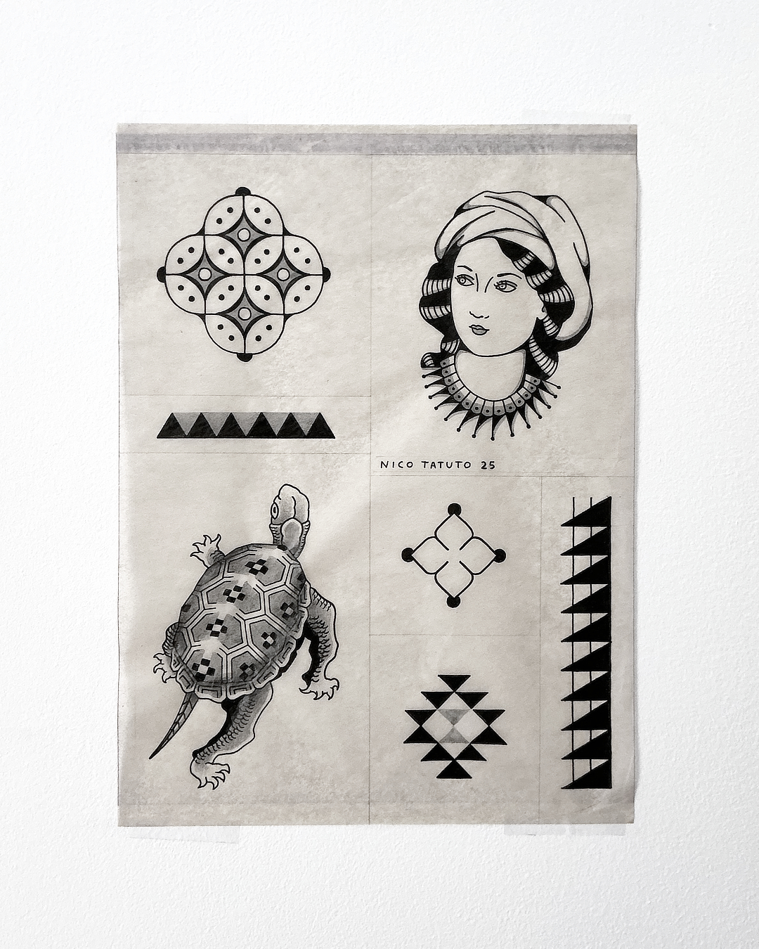 nico-tatuto-trillaud-tattoo-flash-tatoueur-talence-bordeaux-batik-polynesien-motif-pattern-tortue-2025