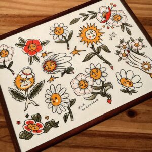 FLOWERS - DESSIN ORIGINAL