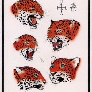 PANTHERES - PEINTURE ORIGINALE